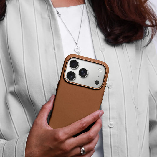 Vonmahlen Like Leather Case For Iphone 17 Pro Max - Brown