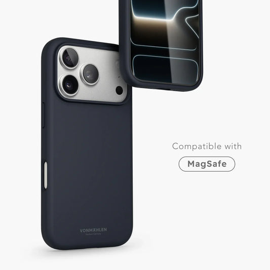 Vonmahlen Soft Silicone Case Iphone 17 Pro Max Navy