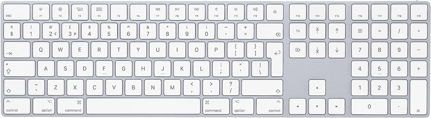 لوحة مفاتيح ماجيك مع لوحة مفاتيح رقمية - إنجليزي- فضي