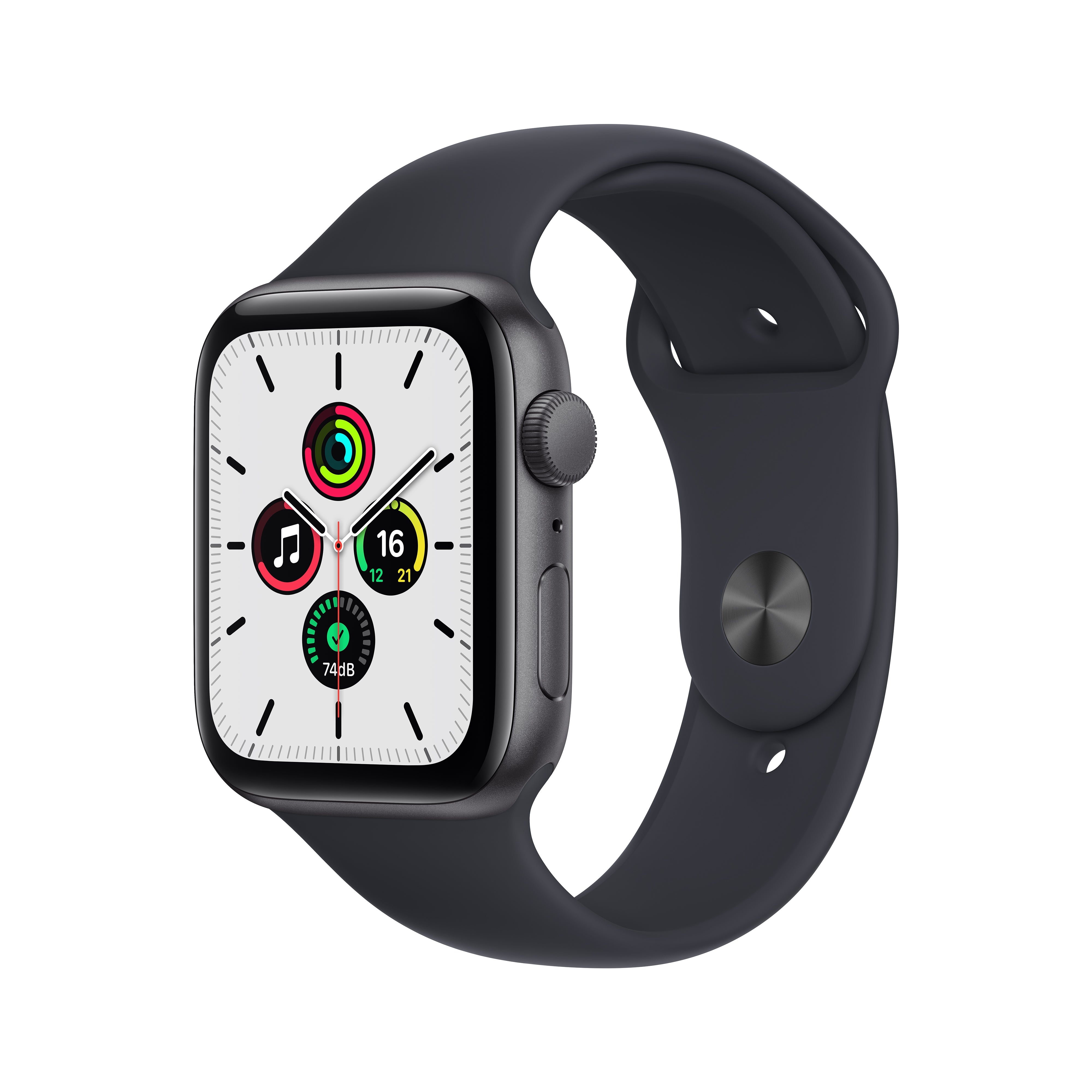 Apple Watch SE 40mm Space Gray Aluminium Case with Black Sport