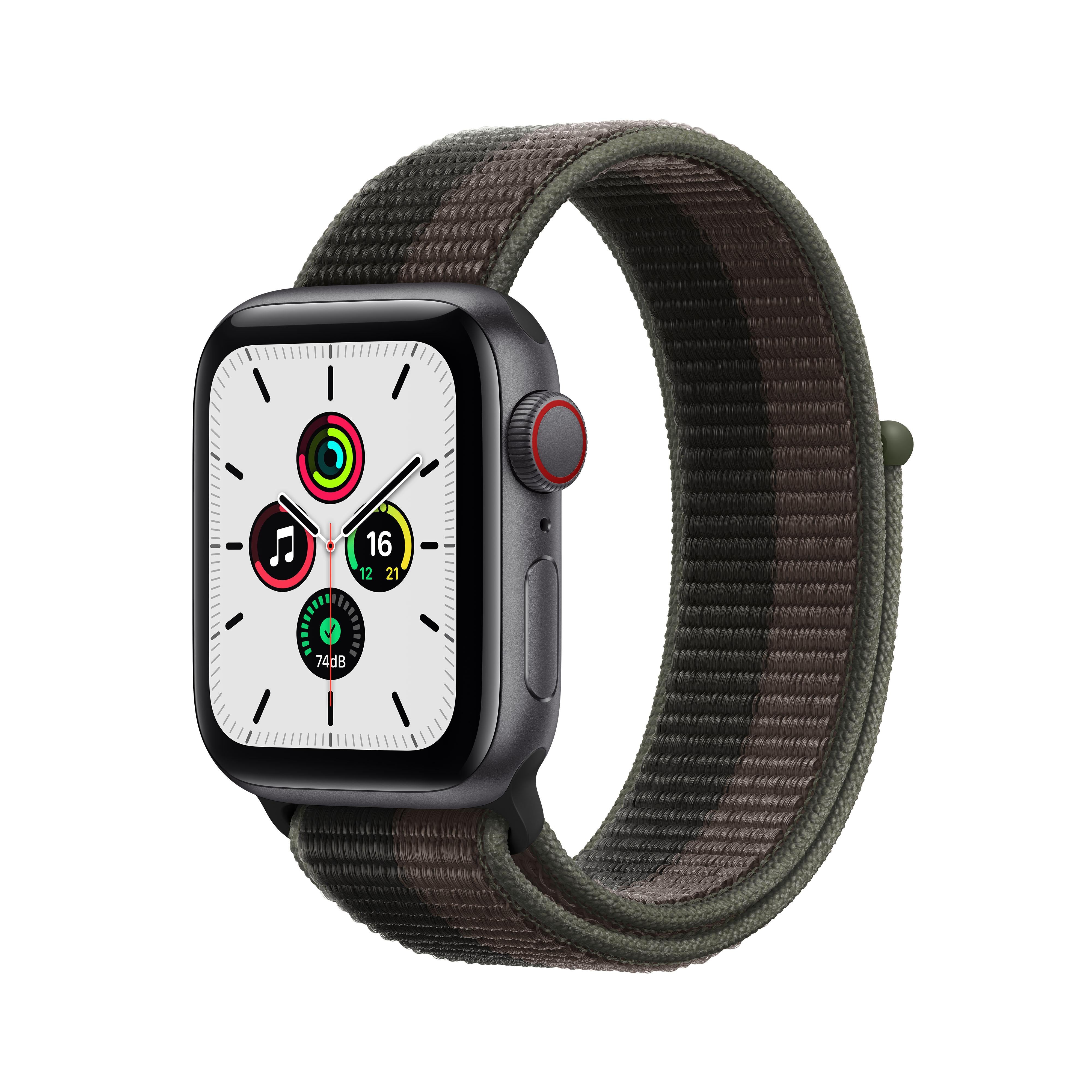 Apple Watch SE GPS Cellular, 40mm Space Gray Aluminum Case with