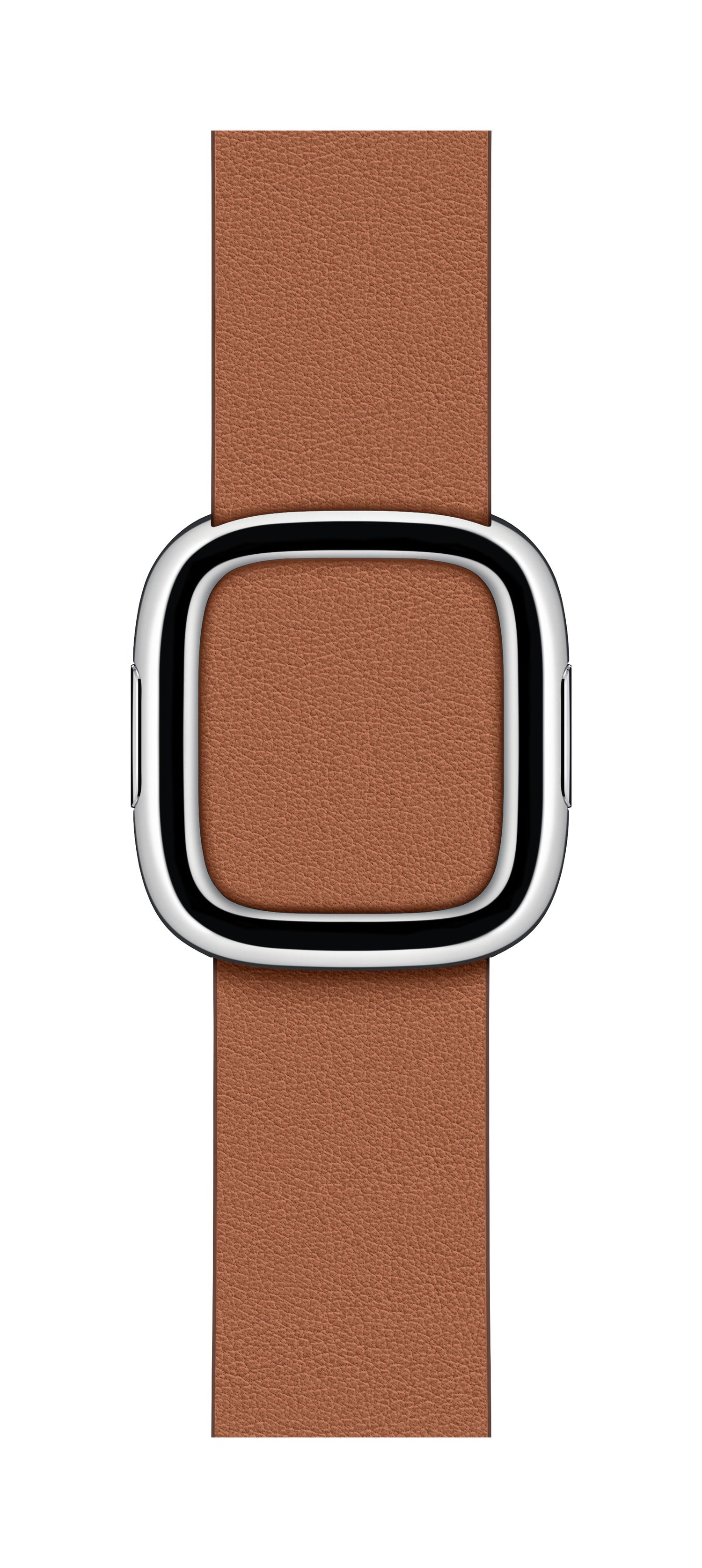 40mm Saddle Brown Modern Buckle - Large