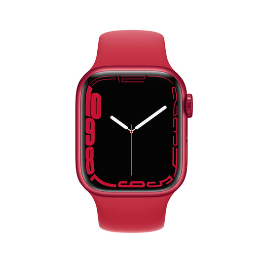 Apple Watch Series 7 GPS + Cellular, 41mm (PRODUCT)RED Aluminium Case with (PRODUCT)RED Sport Band - Regular