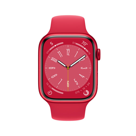 Apple Watch Series 8 GPS + Cellular 45mm (PRODUCT)RED Aluminum Case with (PRODUCT)RED Sport Band - Regular