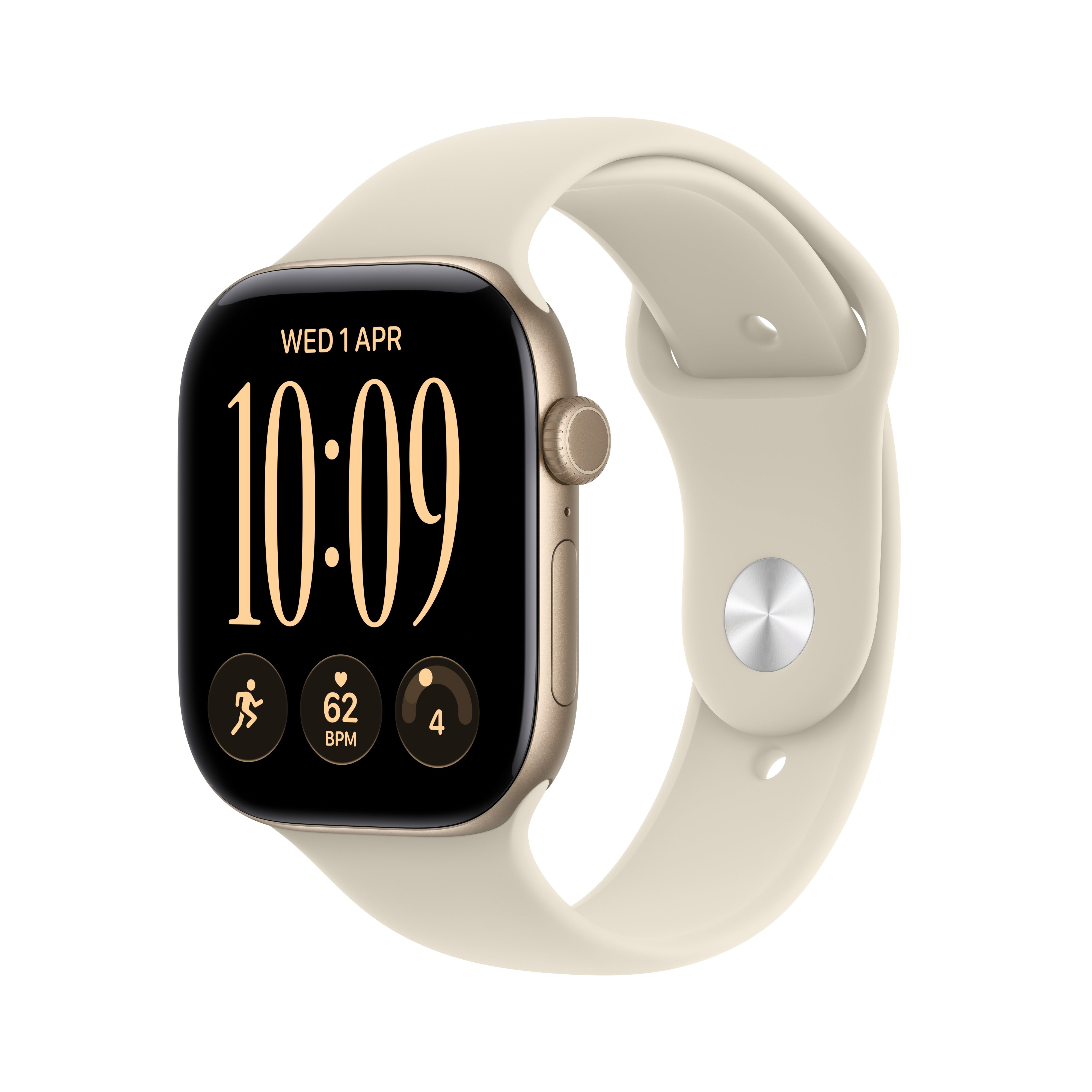 Apple Watch Series 12 GPS 42mm Light Gold Aluminum Case with Sand