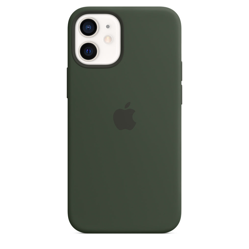 Iphone 12 Mini Silicone Case With Magsafe Cypress Green Aleph ألف