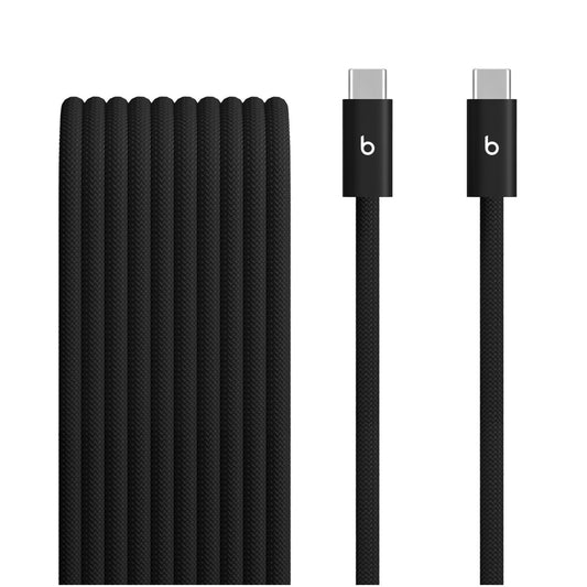 Beats 240W USB-C to USB-C Braided Cable (3 m / 10 ft) - Bolt Black