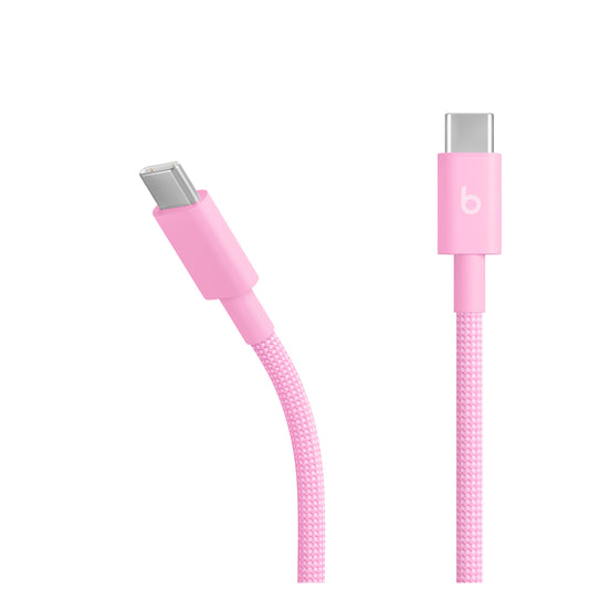 Beats USB-C to USB-C Woven Cable (1.5m) - Power Pink