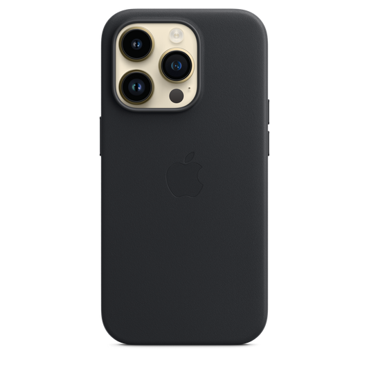 iPhone 14 Pro Leather Case with MagSafe - Ink