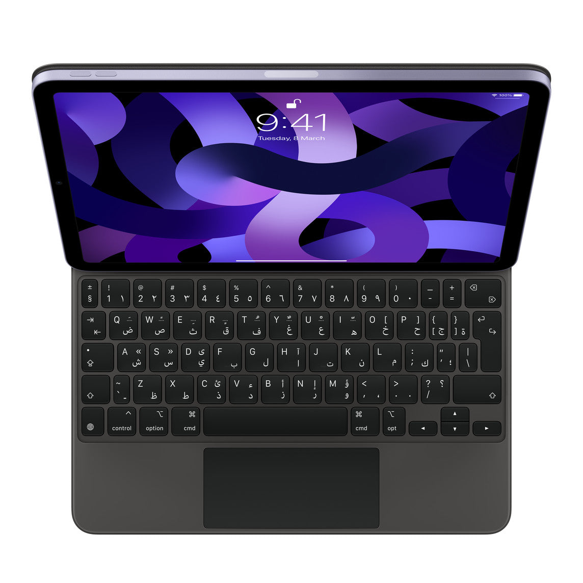 Magic Keyboard iPad Pro 11-inch الجيل الثالث و iPad Air باللون الأسود باللغة العربية
