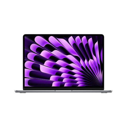 MacBook Air مقاس 13 انش: شريحة Apple M3، مع وحدة معالجة مركزية 8 نوى و 10 وحدات معالجة رسومات، 512 جيجابايت SSD - رمادي فضائي
