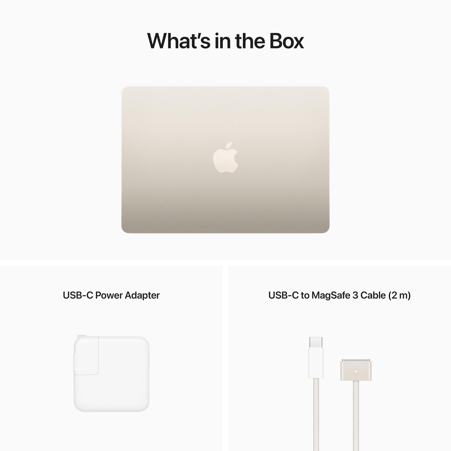 13 انش MacBook Air: شريحة Apple M2 مع وحدة المعالجة المركزية 8 نوى ووحدة معالجة الرسومات 10 نوى، 512 جيجابايت SSD - ستارلايت