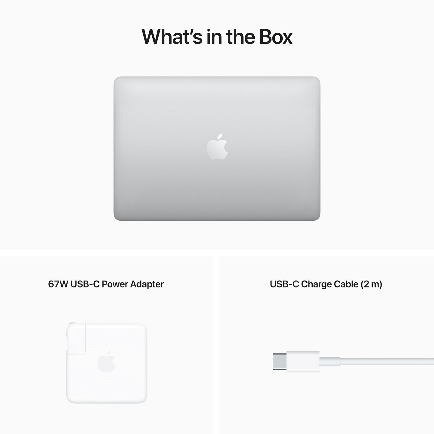 MacBook Pro مقاس 13 انش: شريحة Apple M2 مع وحدة معالجة مركزية 8 نوى ووحدة معالجة رسومات 10 نوى، 256 جيجابايت SSD - فضي