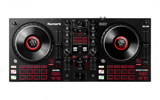 Mixtrack Platinum FX 4-Deck Advanced DJ Controller with Jog Wheel Displays and Effects Paddles