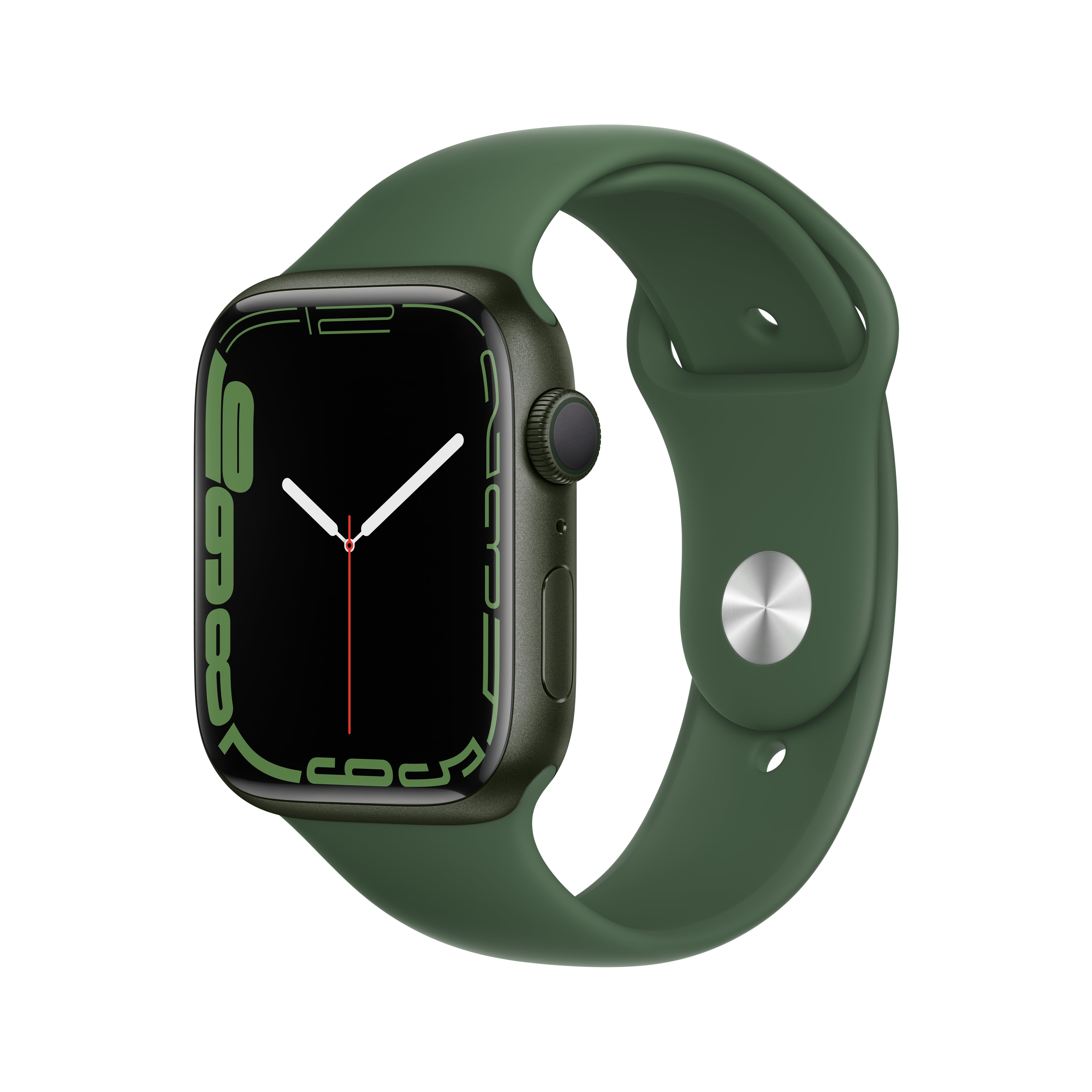 Apple Watch Series GPS, 45mm Green Aluminium Case with Clover