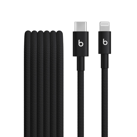 Beats USB-C to Lightning Woven Short Cable (20cm) – Bolt Black
