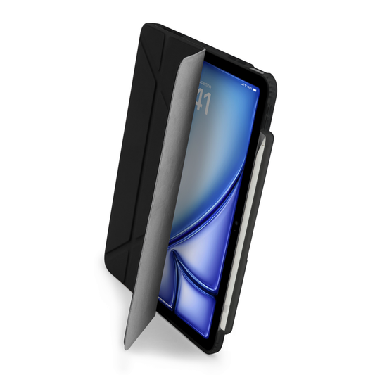 Pipetto iPad Air 13 (M4/M3/M2) Origami No3 Pencil Case - Black