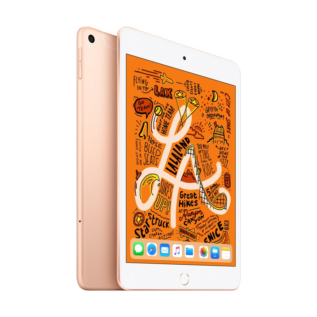 iPad mini (5th Gen) Wi-Fi + Cellular 256GB, Gold – Aleph ألف