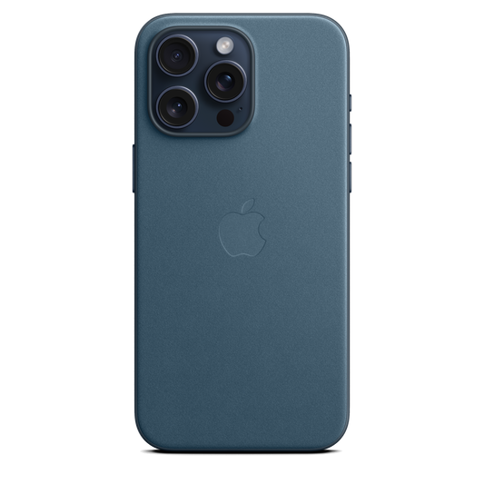 حافظة iPhone 15 Pro Max من نسيج محبوك مع MagSafe - لون Pacific Blue