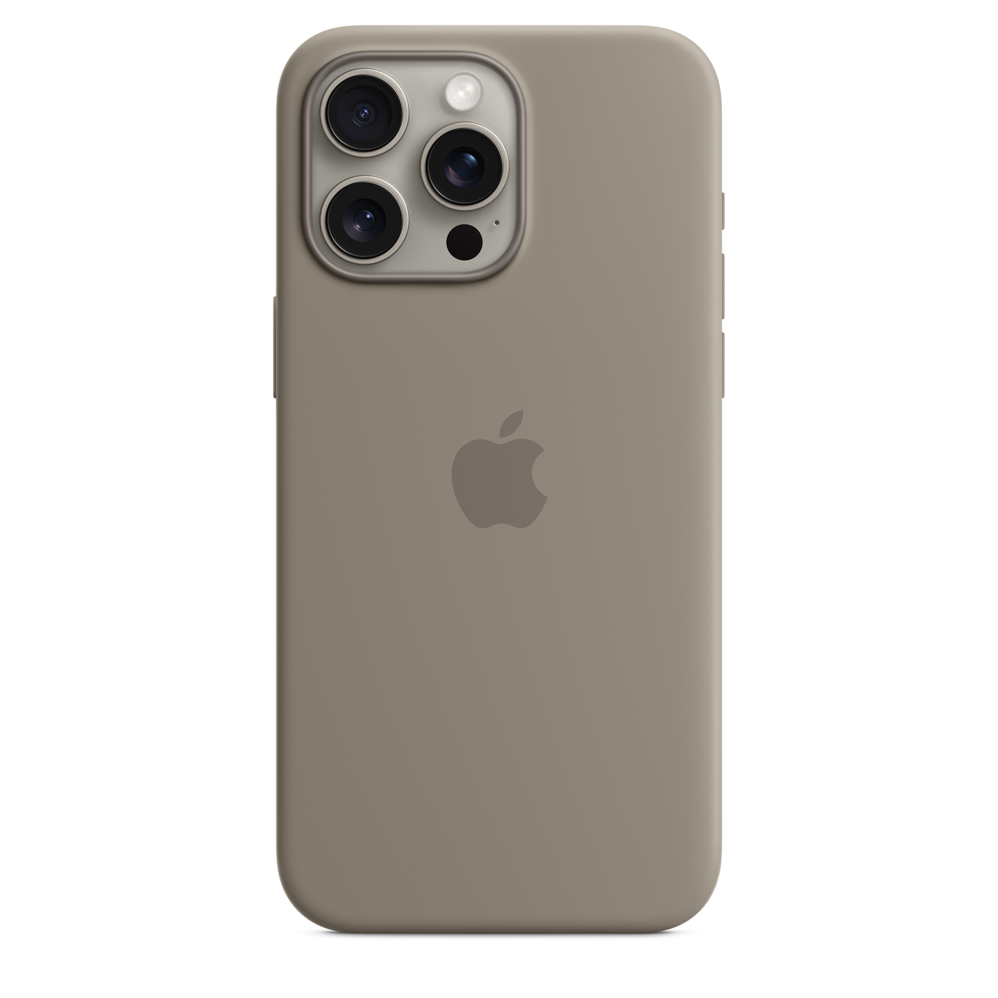 حافظة iPhone 15 Pro Max من السيليكون مع MagSafe - لون Clay