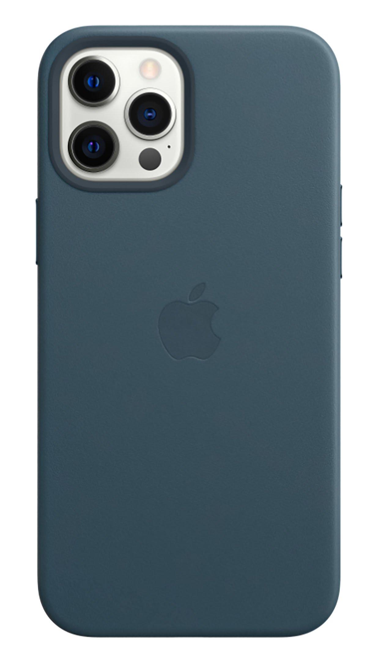 حافظة جلدية من Apple بتقنية MagSafe (يناسب iPhone Pro Max) -ـأزرق بالتيك