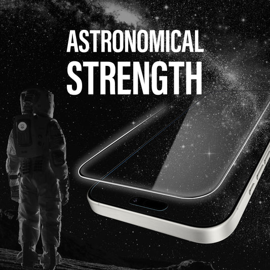 واقي شاشة بانزر جلاس سيراميك لهاتف آيفون 16 برو بحجم 6.3 إنش (2024) | زجاج ياباني فائق القوة يغطي الشاشة بالكامل، حماية من السقوط والخدوش، مقاوم لبصمات الأصابع، متوافق مع الكفرات، سهل التركيب - شفاف