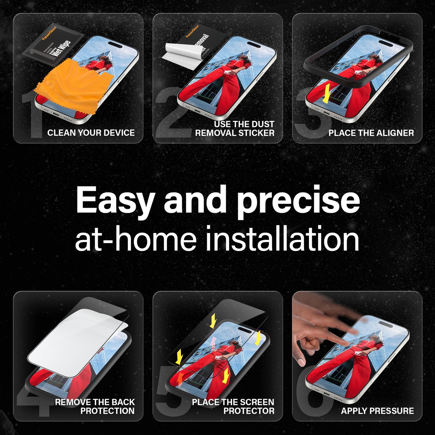 واقي شاشة بانزر جلاس سيراميك لهاتف آيفون 16 برو بحجم 6.3 إنش (2024) | زجاج ياباني فائق القوة يغطي الشاشة بالكامل، حماية من السقوط والخدوش، مقاوم لبصمات الأصابع، متوافق مع الكفرات، سهل التركيب - شفاف





