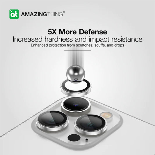 AMAZINGTHING IPhone 15 Pro / 15 Pro Max AR 3 Lens Glass ( 6.1'' / 6.7in ) Space Black