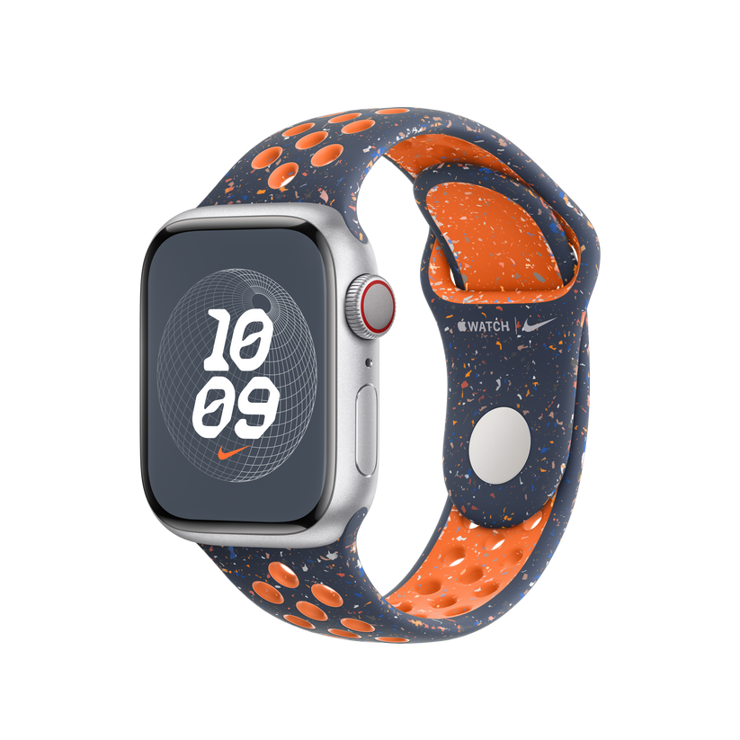 blue nike apple watch band