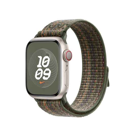 41mm Sequoia/Orange Nike Sport Loop