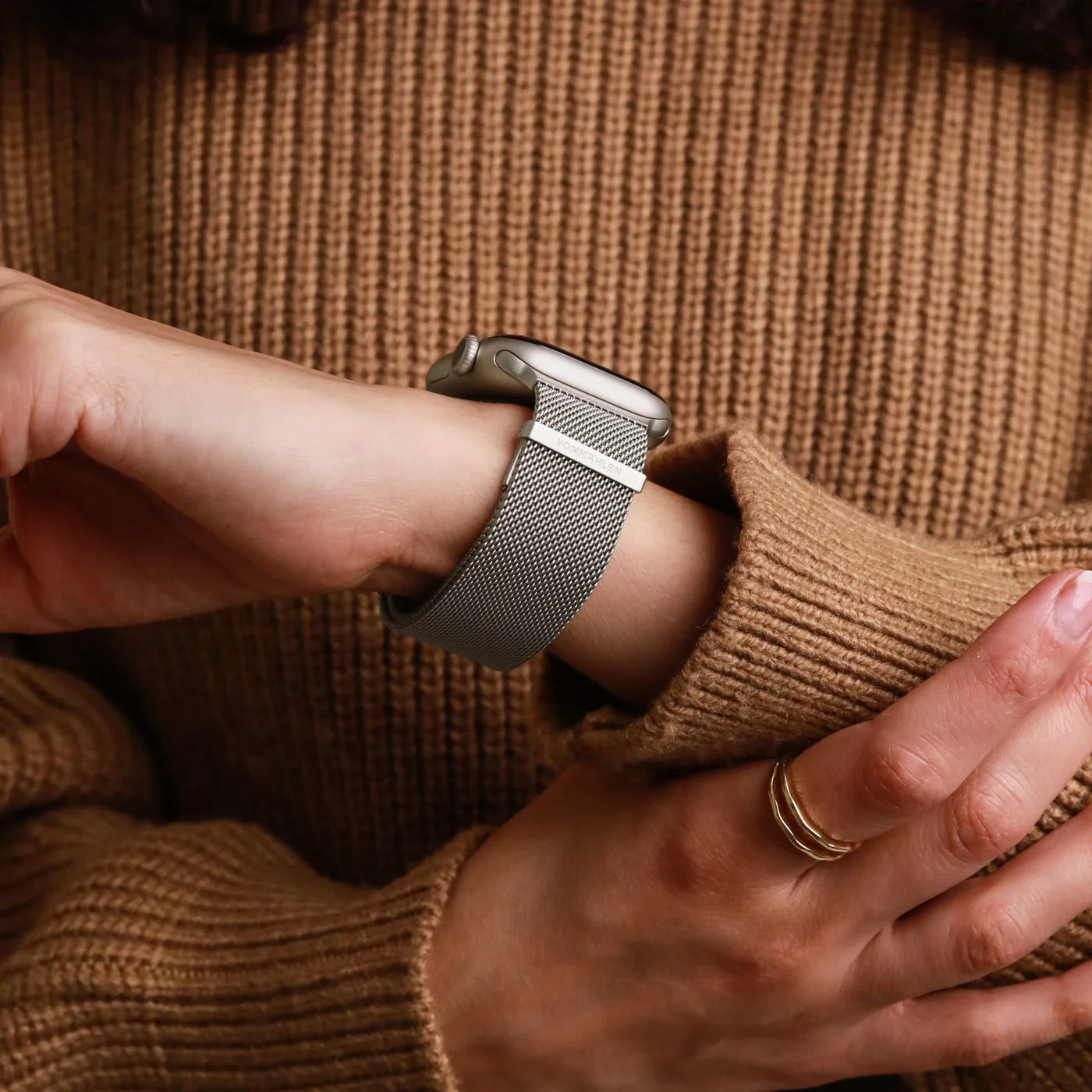 Vonmahlen Milanese Loop 2 One Size Champagne (For Apple Watch 40 | 41 | 42Mm)
