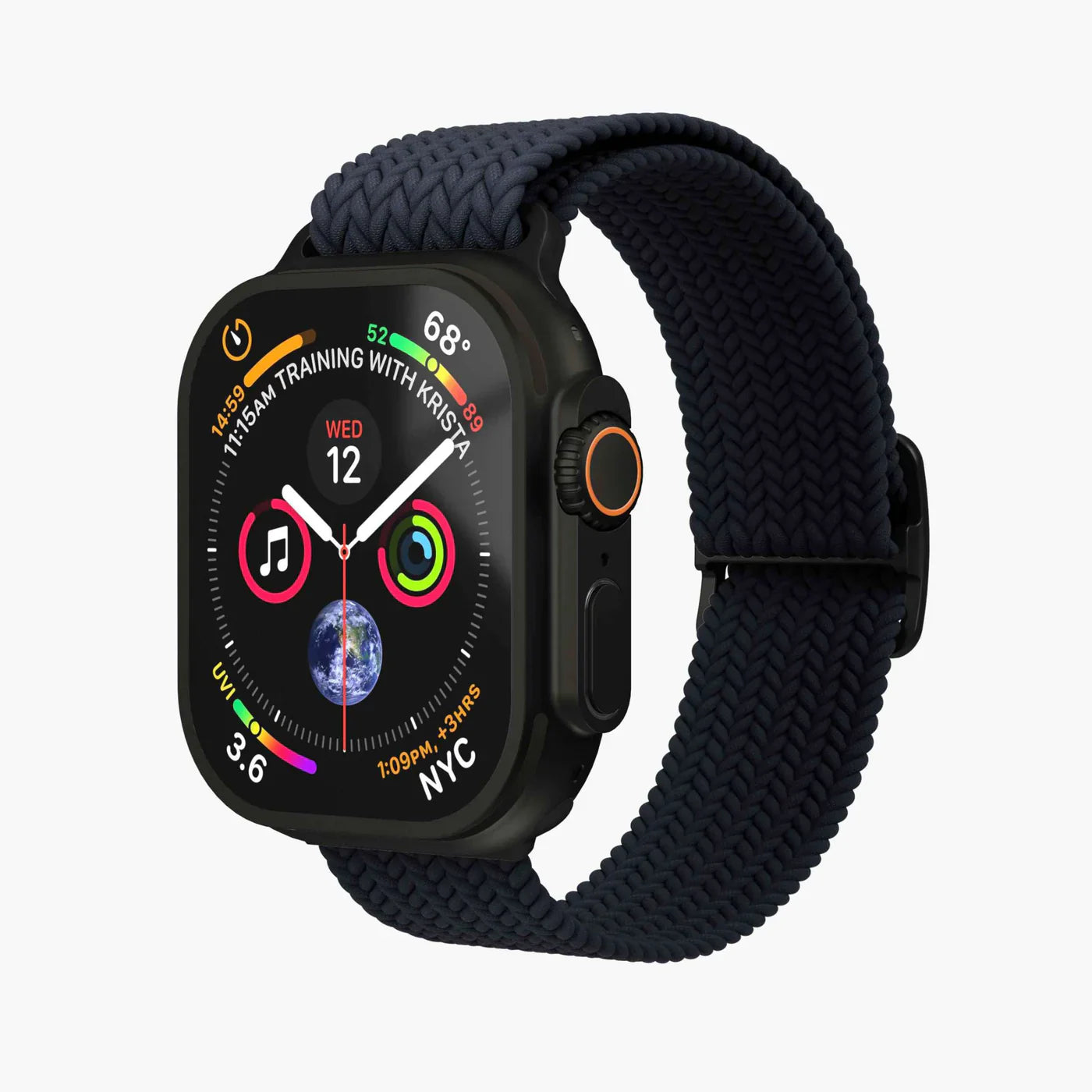 Vonmahlen Woven Loop One Size Navy Black (For Apple Watch 44 | 45 | 46 | 49Mm)