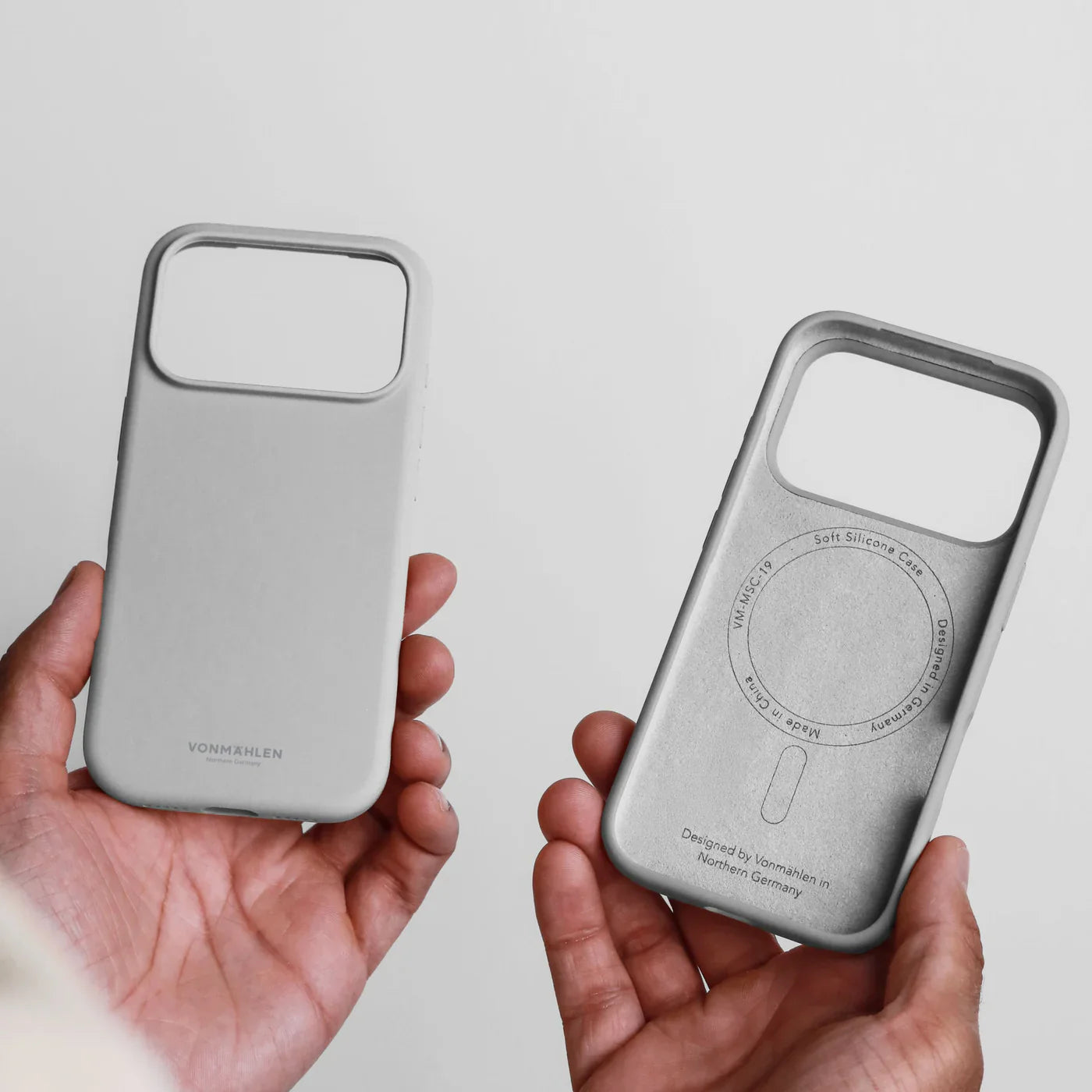 Vonmahlen Soft Silicone Case Iphone 17 Pro Light Gray