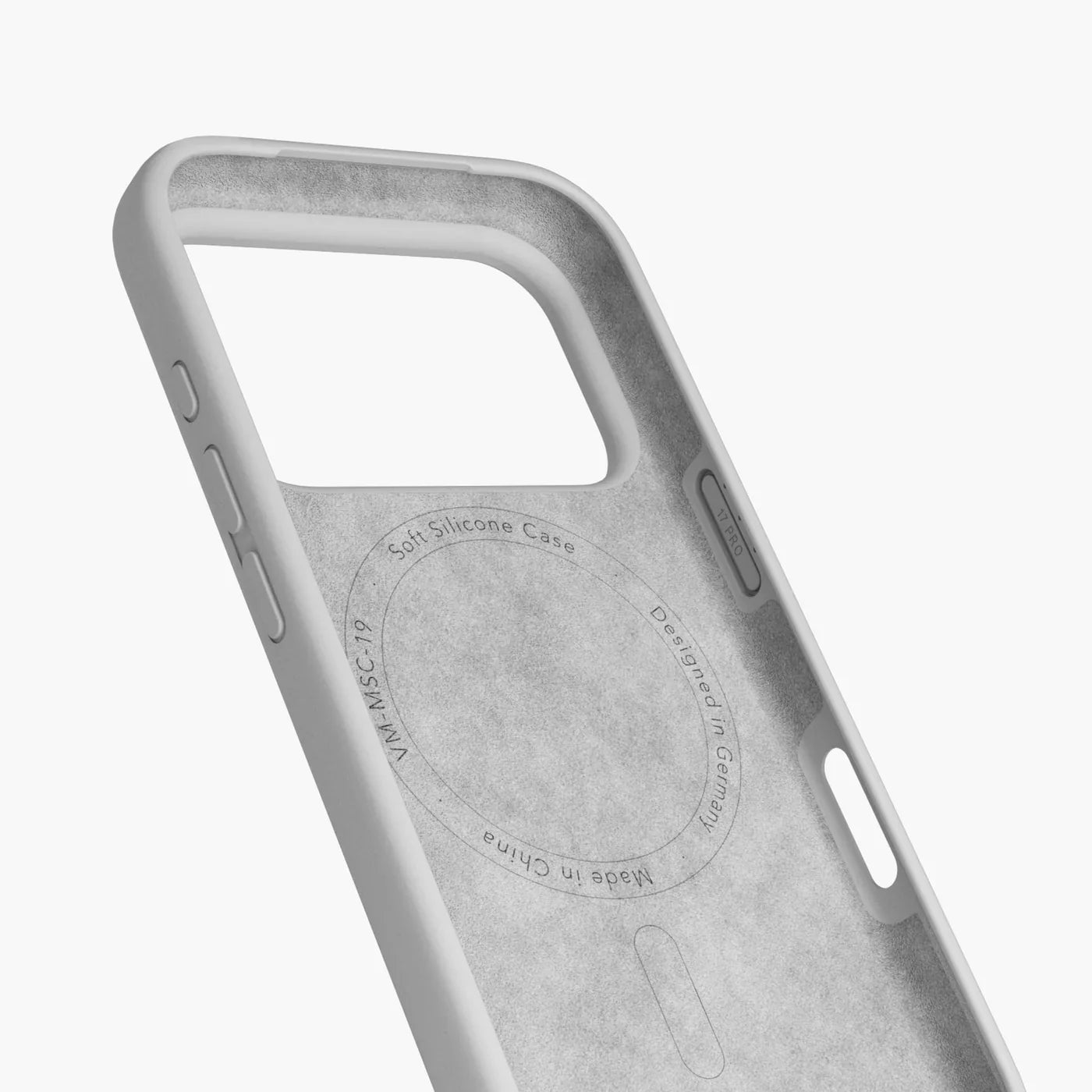 Vonmahlen Soft Silicone Case Iphone 17 Pro Light Gray