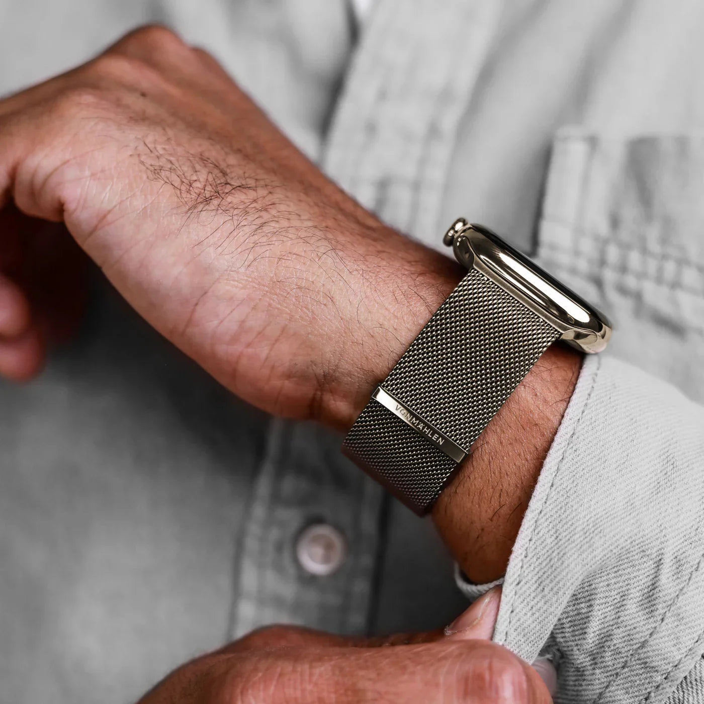 Vonmahlen Milanese Loop 2 One Size Desert Sand (For Apple Watch 44 | 45 | 46 | 49Mm)