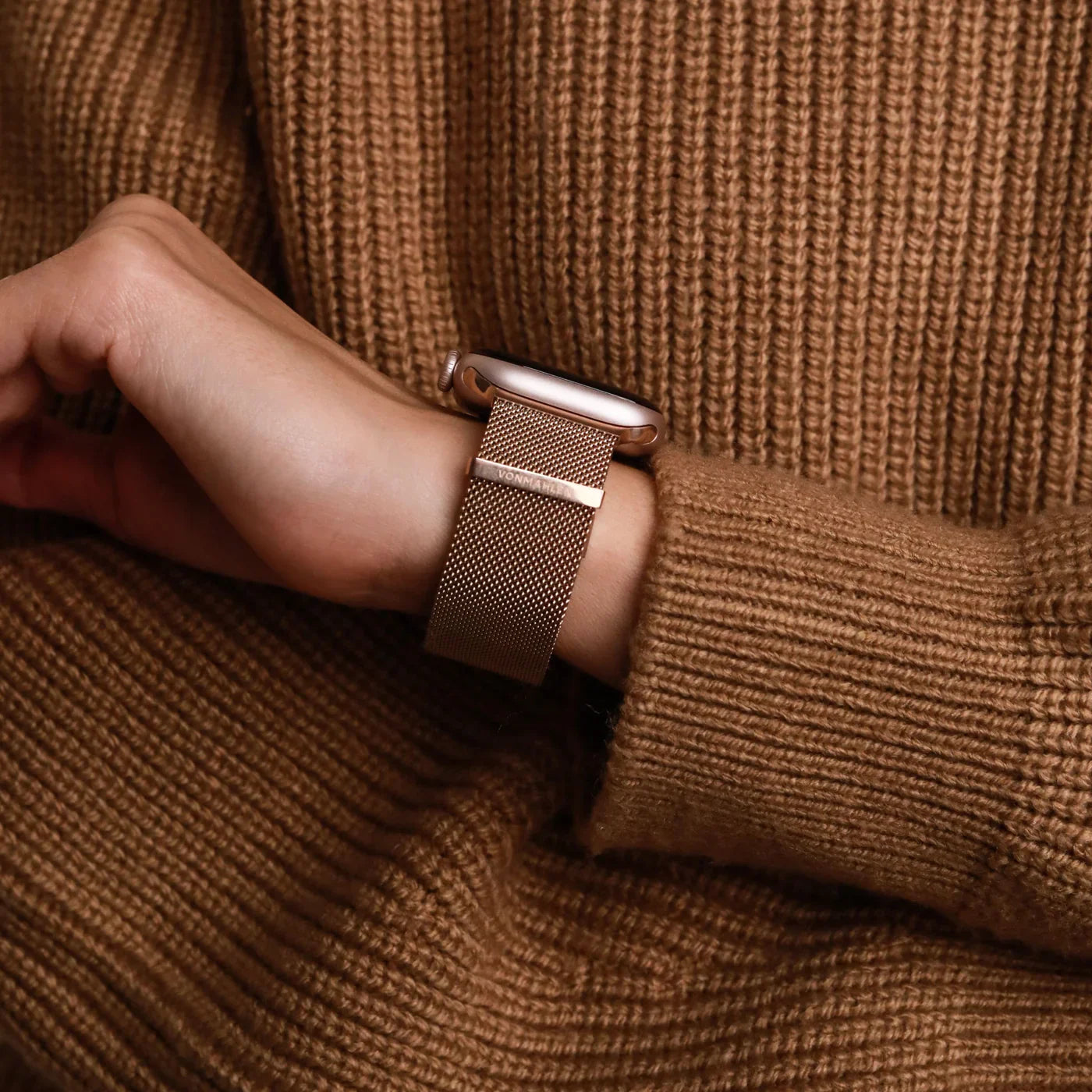 Vonmahlen Milanese Loop 2 One Size Rose Gold (For Apple Watch 42 | 44 | 45 | 49Mm)