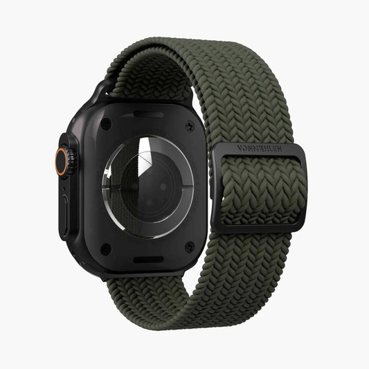 Vonmahlen Woven Loop One Size Olive Black ( For Apple Watch 44 | 45 | 46 | 49Mm)
