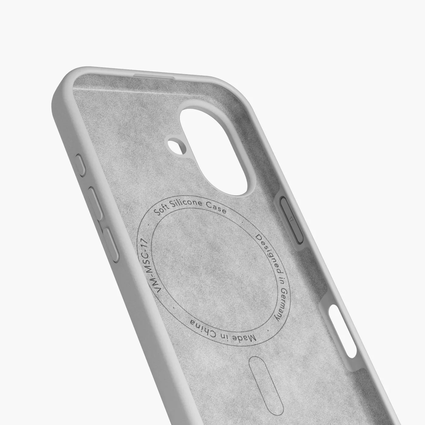 Vonmahlen Soft Silicone Case Iphone 17 Pro Max Light Gray