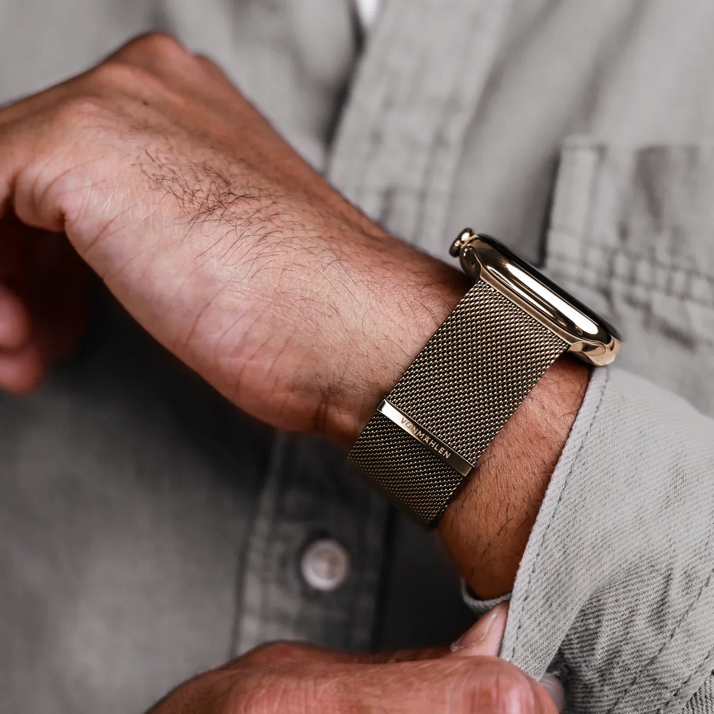 Vonmahlen Milanese Loop 2 One Size Sunset Gold (For Apple Watch 44 | 45 | 46 | 49Mm)