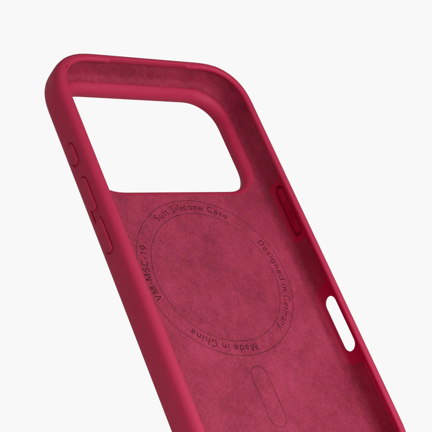 Vonmahlen Soft Silicone Case Iphone 17 Pro Dark Red