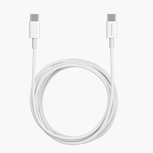 Vonmahlen USB-C To USB-C Fast Charging Cable 60W 2M White