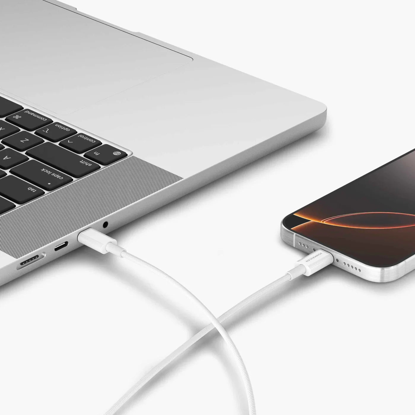 Vonmahlen USB-C To USB-C Fast Charging Cable 60W 2M White