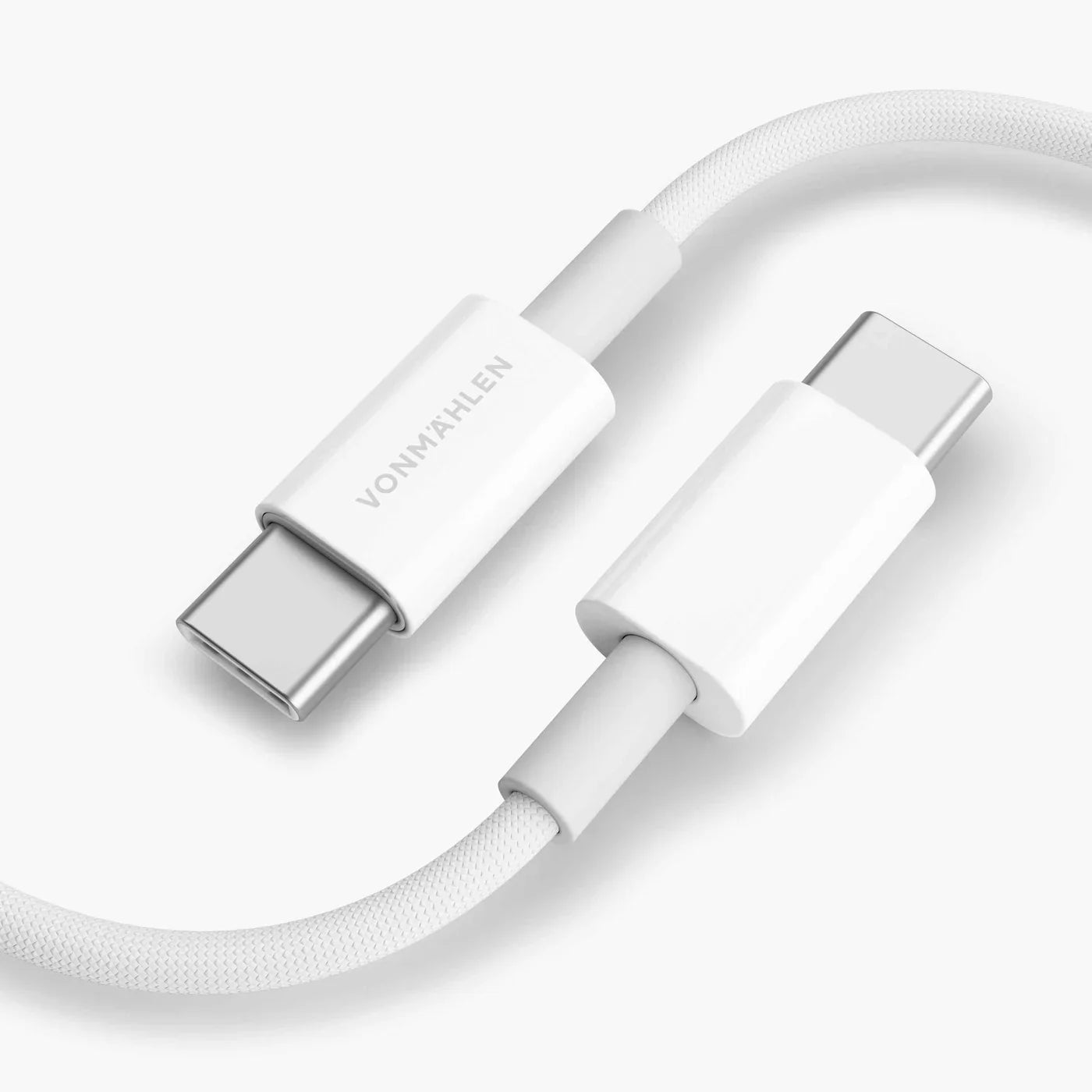 Vonmahlen USB-C To USB-C Fast Charging Cable 60W 2M White
