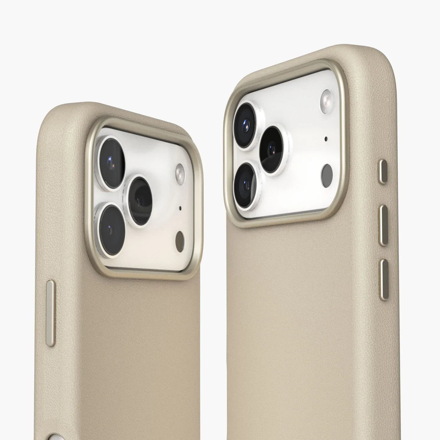 Vonmahlen Like Leather Case Iphone 17 Pro Cream
