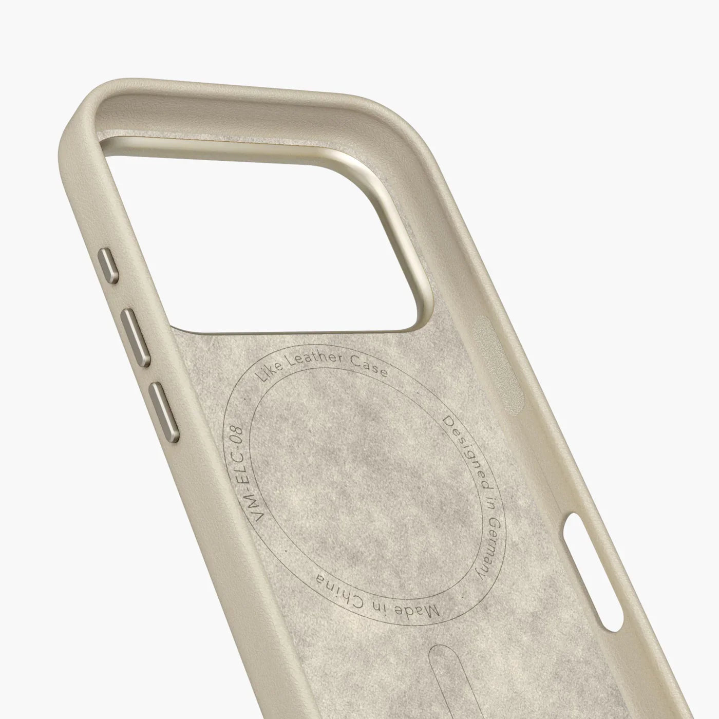Vonmahlen Like Leather Case Iphone 17 Pro Cream