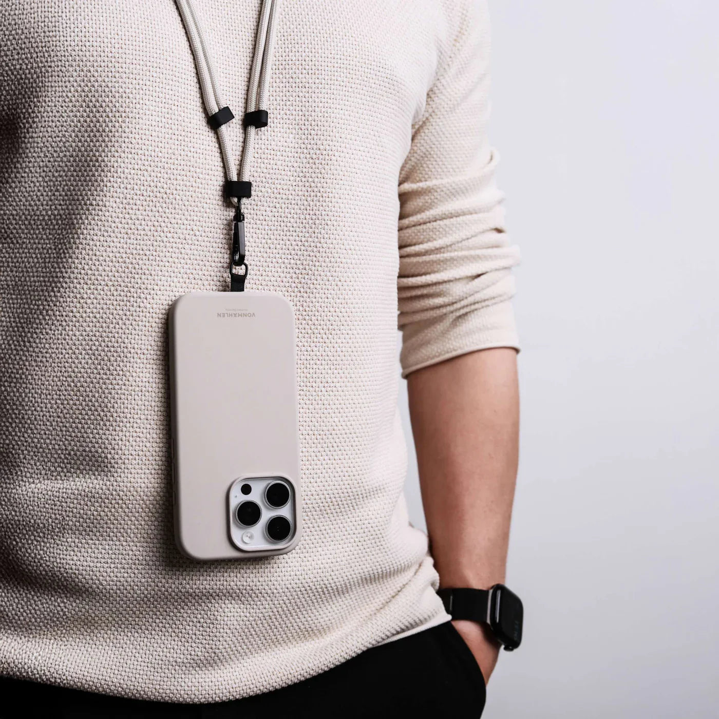 Vonmahlen Infinity Go Cream Universal Phone Strap Black