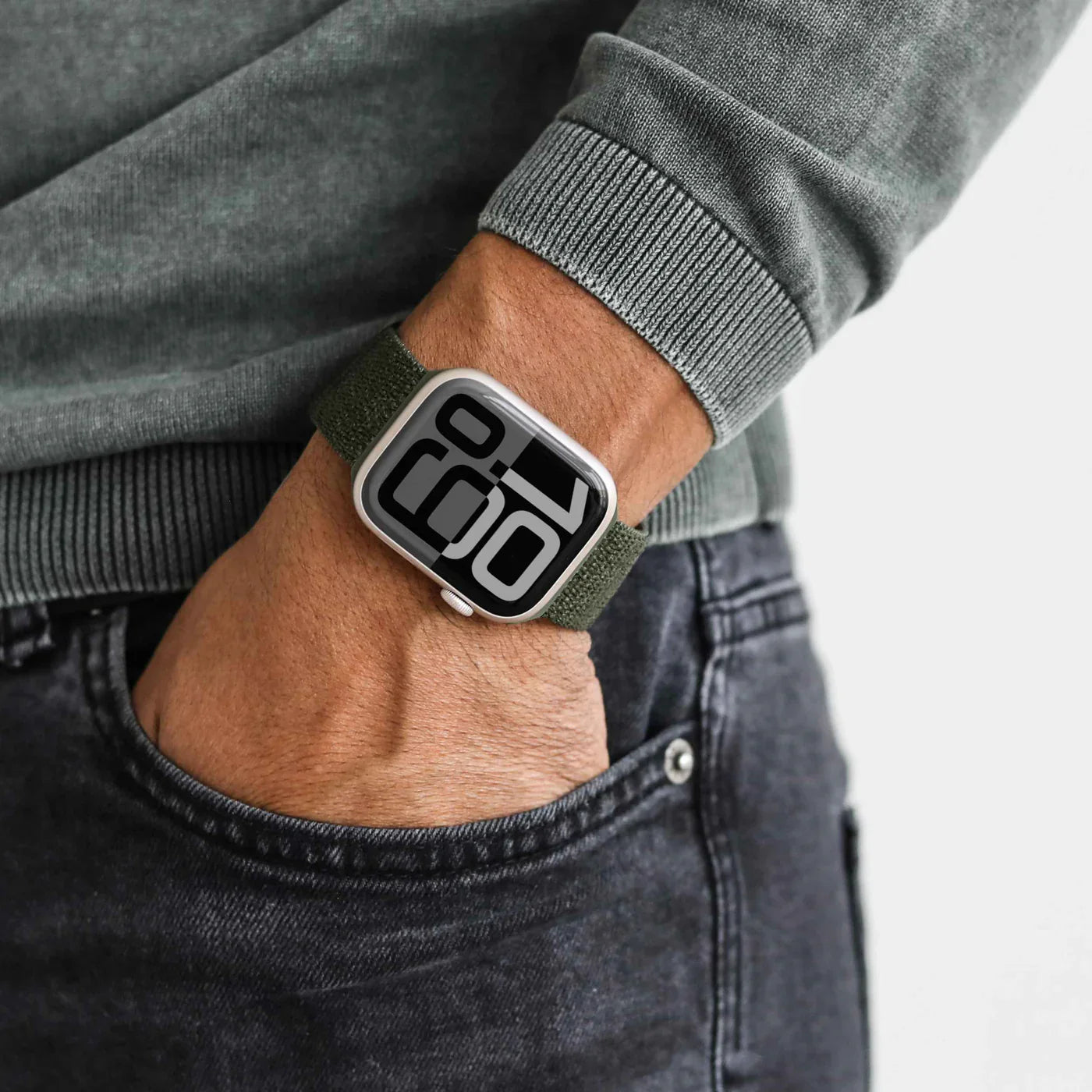 Vonmahlen Fitness Loop 2 One Size Olive (For Apple Watch 42 | 44 | 45 | 49Mm)