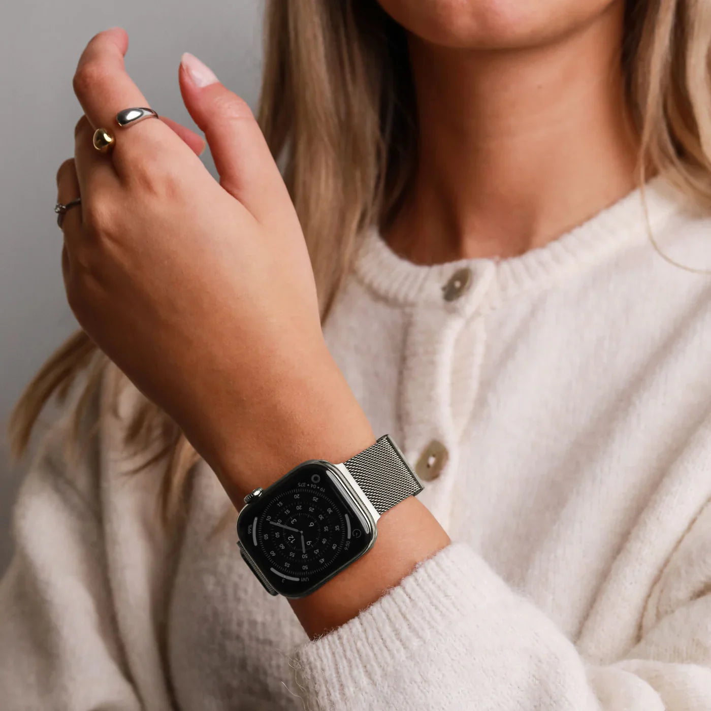 Vonmahlen Milanese Loop 2 One Size Desert Sand (For Apple Watch 40 | 41 | 42Mm)
