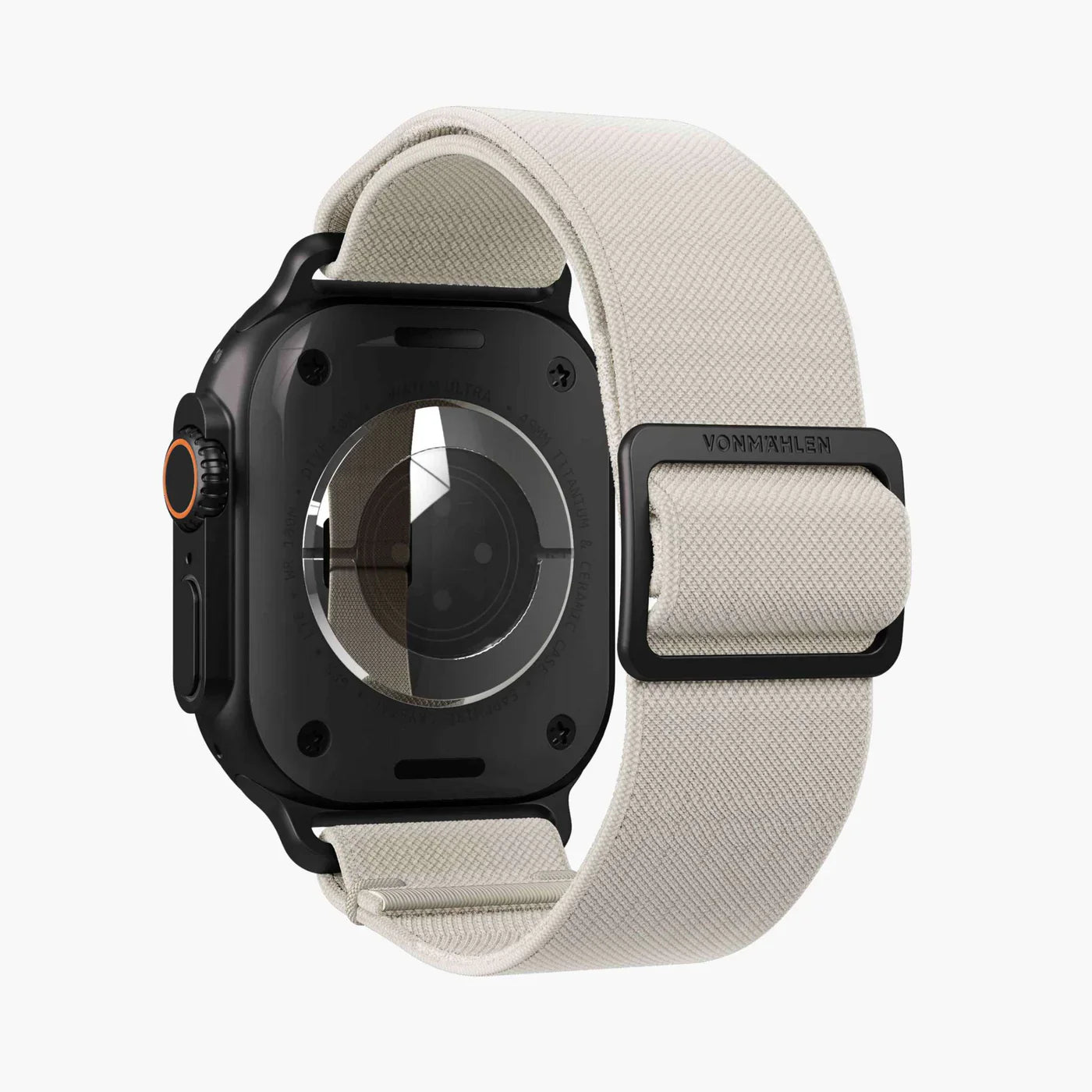 Vonmahlen Classic Nylon Loop One Size Cream Black (For Apple Watch 44 | 45 | 46 | 49Mm)