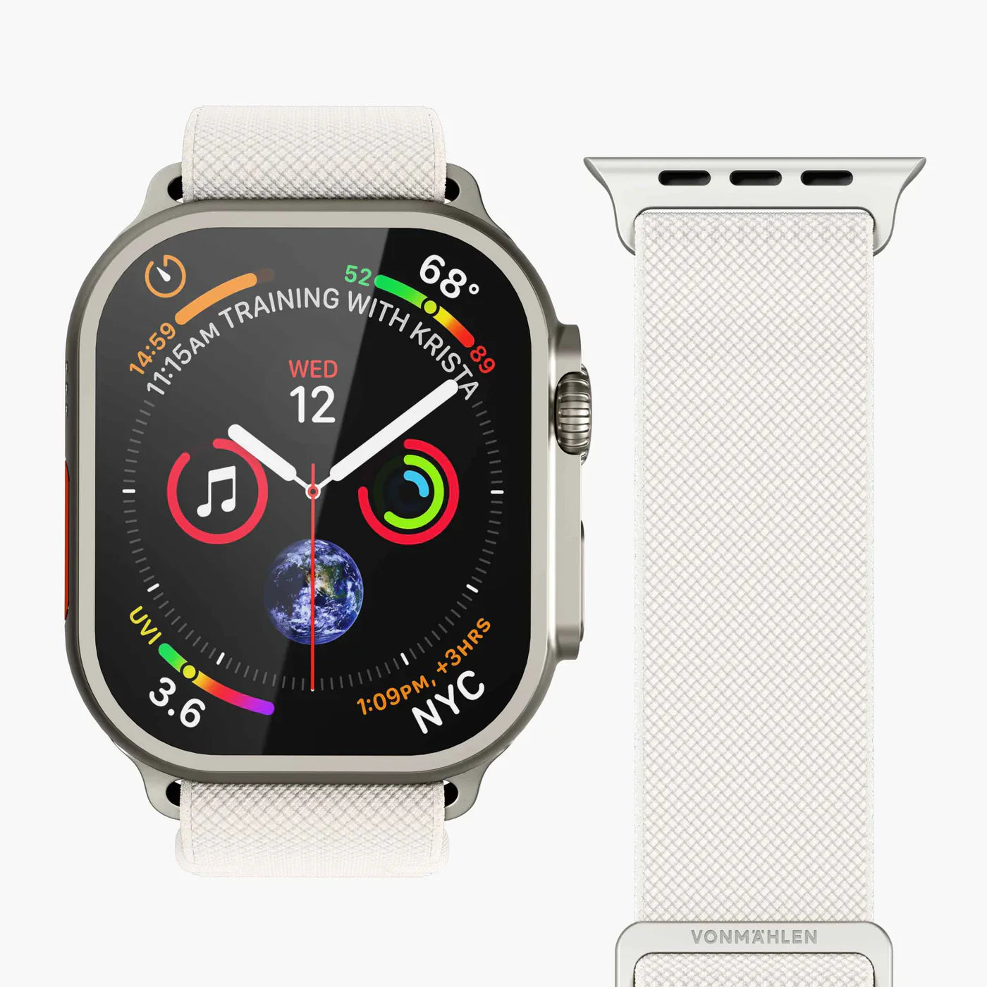 Vonmahlen Fitness Loop 2 One Size Cream (For Apple Watch 42 | 44 | 45 | 49Mm)